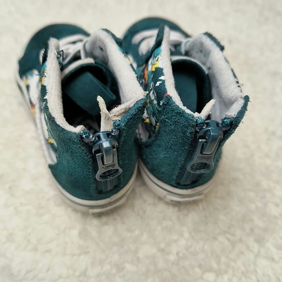 Vans Infant Toddler Glow In The Dark Dragons SK8-Hi Zip Lace Up Shoes Size 6 - Picture 5 of 8